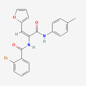 2-bromo-N-(2-(2-furyl)-1-{[(4-methylphenyl)amino]carbonyl}vinyl)benzamide