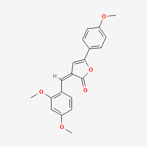 molecular formula C20H18O5 B3904247 3-(2,4-dimethoxybenzylidene)-5-(4-methoxyphenyl)-2(3H)-furanone 