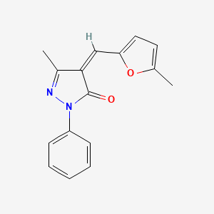5-methyl-4-[(5-methyl-2-furyl)methylene]-2-phenyl-2,4-dihydro-3H-pyrazol-3-one