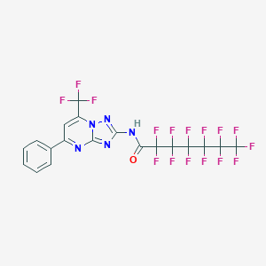 2,2,3,3,4,4,5,5,6,6,7,7,7-tridecafluoro-N-[5-phenyl-7-(trifluoromethyl)[1,2,4]triazolo[1,5-a]pyrimidin-2-yl]heptanamide