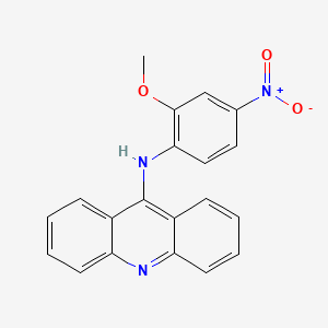 molecular formula C20H15N3O3 B3904290 N-(2-methoxy-4-nitrophenyl)-9-acridinamine 