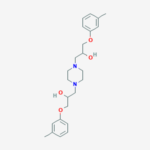 molecular formula C24H34N2O4 B3904325 1,1'-(1,4-piperazinediyl)bis[3-(3-methylphenoxy)-2-propanol] 