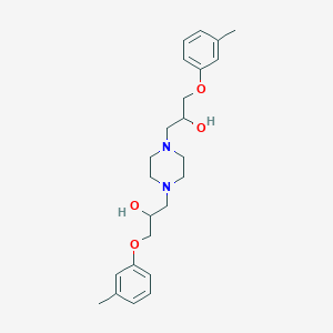 1,1'-(1,4-piperazinediyl)bis[3-(3-methylphenoxy)-2-propanol]