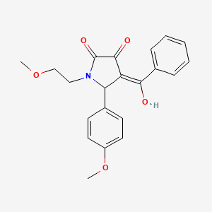 4-benzoyl-3-hydroxy-1-(2-methoxyethyl)-5-(4-methoxyphenyl)-1,5-dihydro-2H-pyrrol-2-one