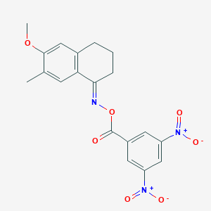 6-methoxy-7-methyl-3,4-dihydro-1(2H)-naphthalenone O-{3,5-bisnitrobenzoyl}oxime