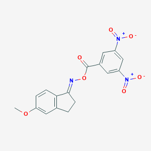 molecular formula C17H13N3O7 B390437 5-methoxy-1-indanone O-{3,5-bisnitrobenzoyl}oxime 