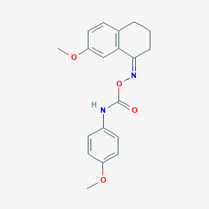 7-Methoxy-1-({[(4-methoxyanilino)carbonyl]oxy}imino)-1,2,3,4-tetrahydronaphthalene