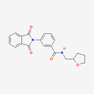molecular formula C20H18N2O4 B3904384 3-(1,3-dioxo-1,3-dihydro-2H-isoindol-2-yl)-N-(tetrahydro-2-furanylmethyl)benzamide 