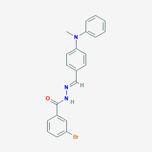 3-bromo-N'-[4-(methylanilino)benzylidene]benzohydrazide