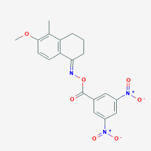 6-methoxy-5-methyl-3,4-dihydro-1(2H)-naphthalenone O-{3,5-bisnitrobenzoyl}oxime