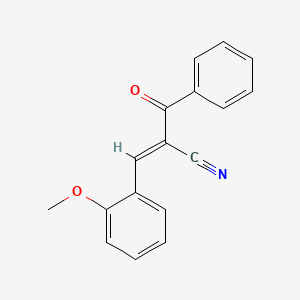 molecular formula C17H13NO2 B3904452 2-benzoyl-3-(2-methoxyphenyl)acrylonitrile CAS No. 103457-28-9