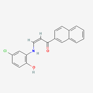 3-[(5-chloro-2-hydroxyphenyl)amino]-1-(2-naphthyl)-2-propen-1-one