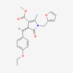 methyl 4-(4-ethoxybenzylidene)-1-(2-furylmethyl)-2-methyl-5-oxo-4,5-dihydro-1H-pyrrole-3-carboxylate