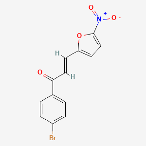 molecular formula C13H8BrNO4 B3904483 1-(4-bromophenyl)-3-(5-nitro-2-furyl)-2-propen-1-one CAS No. 23366-83-8