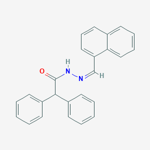 molecular formula C25H20N2O B390449 N'-(1-naphthylmethylene)-2,2-diphenylacetohydrazide 