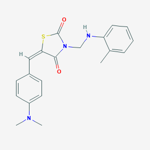 5-[4-(Dimethylamino)benzylidene]-3-(2-toluidinomethyl)-1,3-thiazolidine-2,4-dione