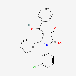 4-benzoyl-1-(3-chlorophenyl)-3-hydroxy-5-phenyl-1,5-dihydro-2H-pyrrol-2-one