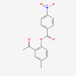 2-acetyl-4-methylphenyl 4-nitrobenzoate