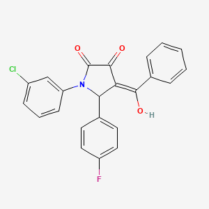 4-benzoyl-1-(3-chlorophenyl)-5-(4-fluorophenyl)-3-hydroxy-1,5-dihydro-2H-pyrrol-2-one