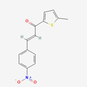 molecular formula C14H11NO3S B3904579 1-(5-methyl-2-thienyl)-3-(4-nitrophenyl)-2-propen-1-one 