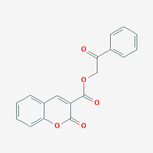 molecular formula C18H12O5 B390459 2-oxo-2-phenylethyl 2-oxo-2H-chromene-3-carboxylate CAS No. 304875-32-9