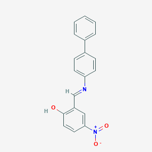 Phenol, 2-(4-biphenyliminomethyl)-4-nitro-