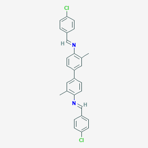 N,N'-bis[(E)-(4-chlorophenyl)methylidene]-3,3'-dimethylbiphenyl-4,4'-diamine