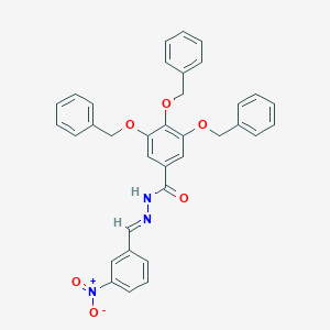 molecular formula C35H29N3O6 B390470 3,4,5-tris(benzyloxy)-N'-{3-nitrobenzylidene}benzohydrazide 