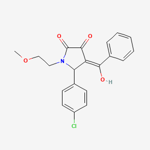 4-benzoyl-5-(4-chlorophenyl)-3-hydroxy-1-(2-methoxyethyl)-1,5-dihydro-2H-pyrrol-2-one