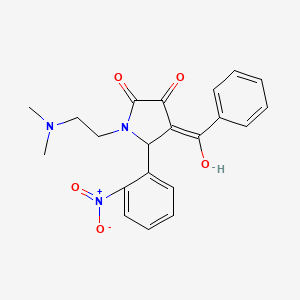 4-benzoyl-1-[2-(dimethylamino)ethyl]-3-hydroxy-5-(2-nitrophenyl)-1,5-dihydro-2H-pyrrol-2-one