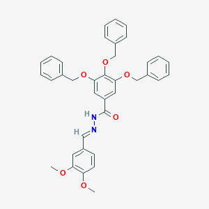 3,4,5-tris(benzyloxy)-N'-(3,4-dimethoxybenzylidene)benzohydrazide