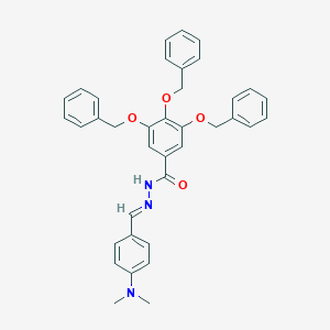 molecular formula C37H35N3O4 B390474 3,4,5-tris(benzyloxy)-N'-[4-(dimethylamino)benzylidene]benzohydrazide 