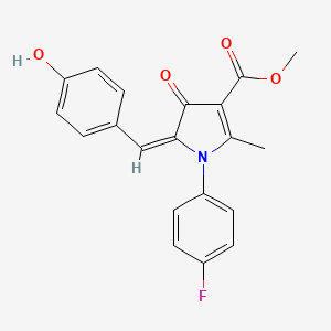 methyl 1-(4-fluorophenyl)-5-(4-hydroxybenzylidene)-2-methyl-4-oxo-4,5-dihydro-1H-pyrrole-3-carboxylate