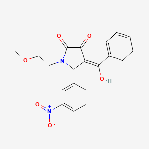 4-benzoyl-3-hydroxy-1-(2-methoxyethyl)-5-(3-nitrophenyl)-1,5-dihydro-2H-pyrrol-2-one