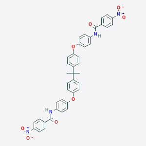 molecular formula C41H32N4O8 B390489 4-nitro-N-{4-[4-(1-{4-[4-({4-nitrobenzoyl}amino)phenoxy]phenyl}-1-methylethyl)phenoxy]phenyl}benzamide 