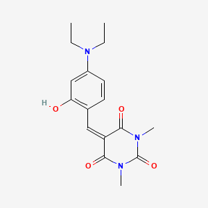 molecular formula C17H21N3O4 B3904893 5-[4-(diethylamino)-2-hydroxybenzylidene]-1,3-dimethyl-2,4,6(1H,3H,5H)-pyrimidinetrione 