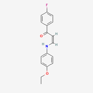 3-[(4-ethoxyphenyl)amino]-1-(4-fluorophenyl)-2-propen-1-one