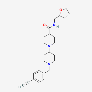 1'-(4-ethynylbenzyl)-N-(tetrahydro-2-furanylmethyl)-1,4'-bipiperidine-4-carboxamide