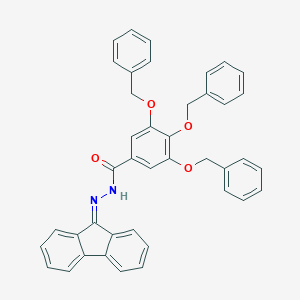 molecular formula C41H32N2O4 B390492 3,4,5-tris(benzyloxy)-N'-(9H-fluoren-9-ylidene)benzohydrazide 