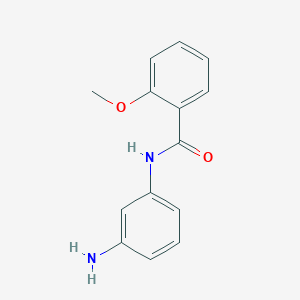 molecular formula C14H14N2O2 B390494 N-(3-Aminophenyl)-2-methoxybenzamide CAS No. 301207-46-5