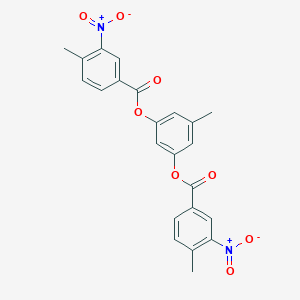 3-({3-Nitro-4-methylbenzoyl}oxy)-5-methylphenyl 3-nitro-4-methylbenzoate