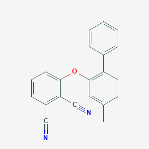 molecular formula C21H14N2O B390504 3-(4-Methyl-biphenyl-2-yloxy)-phthalonitrile 