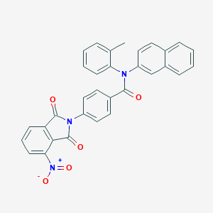 4-{4-nitro-1,3-dioxo-1,3-dihydro-2H-isoindol-2-yl}-N-(2-methylphenyl)-N-(2-naphthyl)benzamide