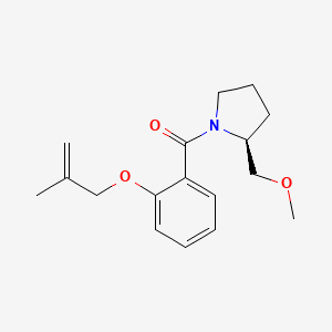 molecular formula C17H23NO3 B3905170 (2S)-2-(methoxymethyl)-1-{2-[(2-methylprop-2-en-1-yl)oxy]benzoyl}pyrrolidine 