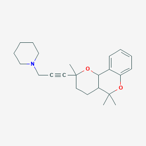 1-[3-(2,5,5-trimethyl-3,4,4a,10b-tetrahydro-2H,5H-pyrano[3,2-c]chromen-2-yl)-2-propyn-1-yl]piperidine