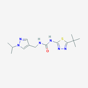 N-(5-tert-butyl-1,3,4-thiadiazol-2-yl)-N'-[(1-isopropyl-1H-pyrazol-4-yl)methyl]urea