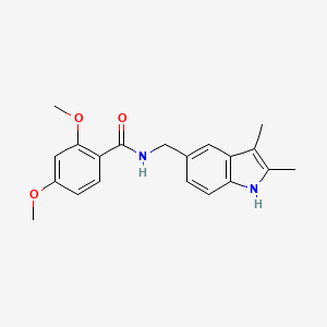 molecular formula C20H22N2O3 B3905254 N-[(2,3-dimethyl-1H-indol-5-yl)methyl]-2,4-dimethoxybenzamide 