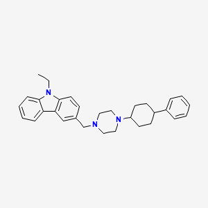 9-ethyl-3-{[4-(4-phenylcyclohexyl)-1-piperazinyl]methyl}-9H-carbazole