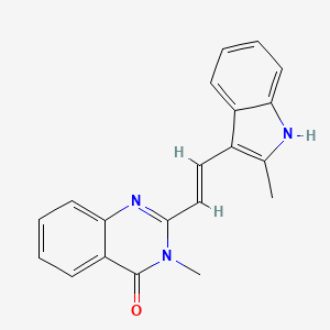 3-methyl-2-[2-(2-methyl-1H-indol-3-yl)vinyl]-4(3H)-quinazolinone