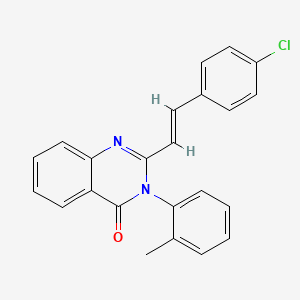 2-[2-(4-chlorophenyl)vinyl]-3-(2-methylphenyl)-4(3H)-quinazolinone